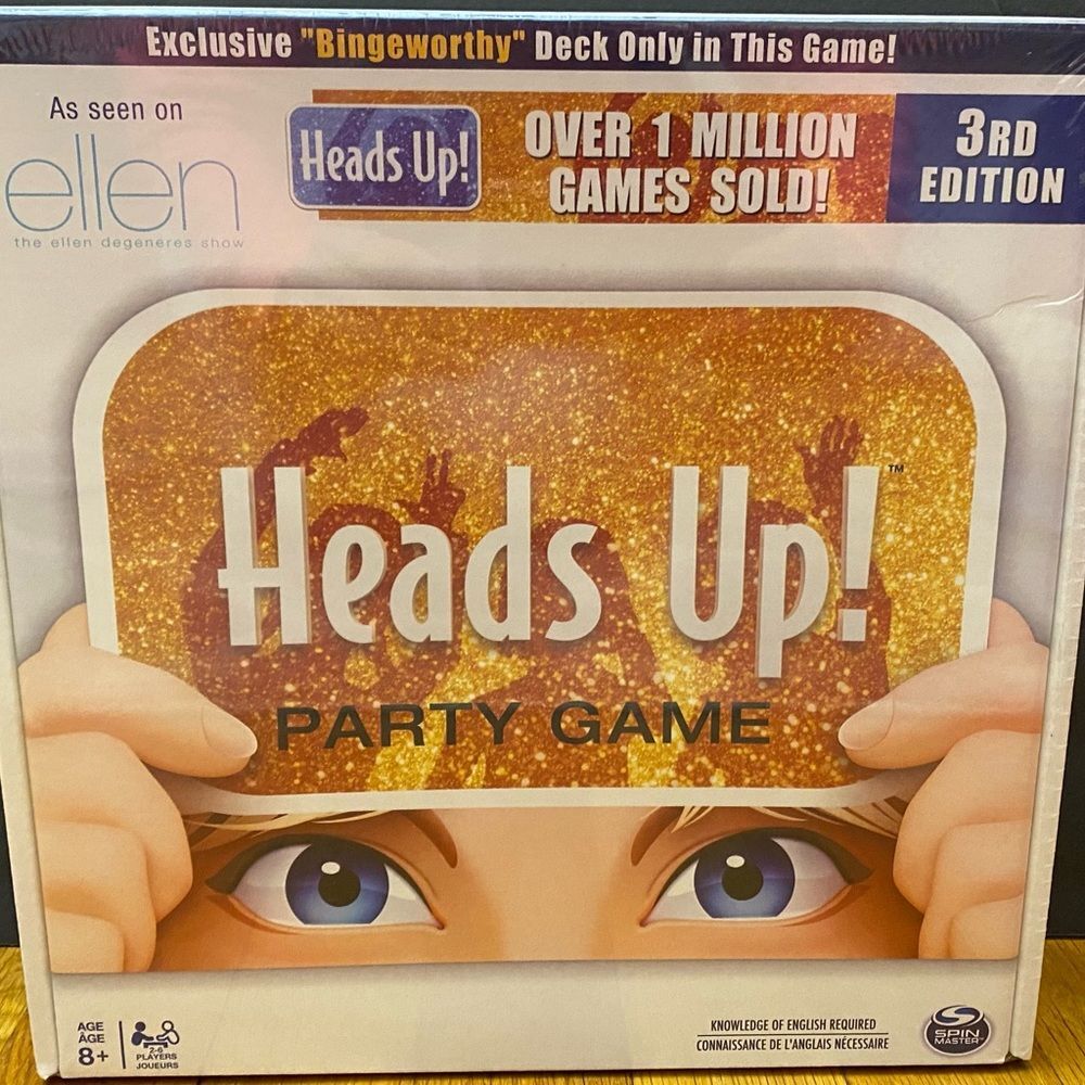 Heads Up Party Game 3rd Edition As Seen On Ellen - New, Sealed.